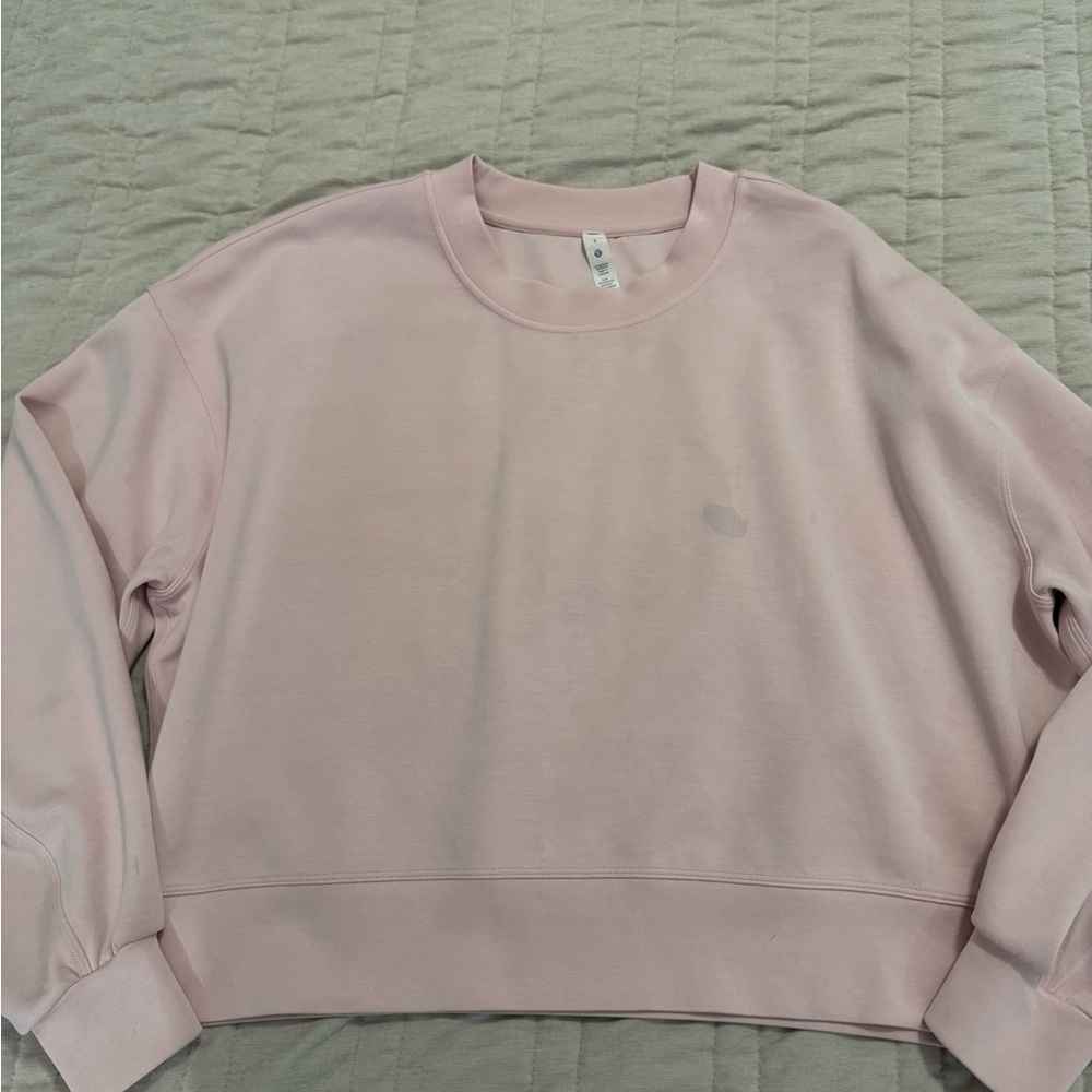 Pink lululemon softstreme sweatshirt